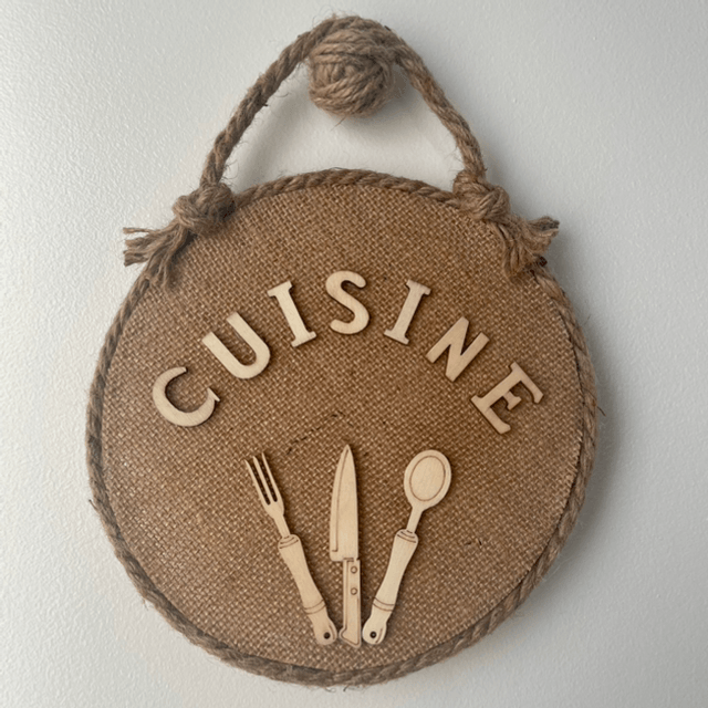 Plaque de porte cuisine 