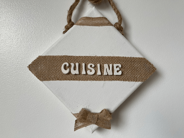 Plaque de porte cuisine 